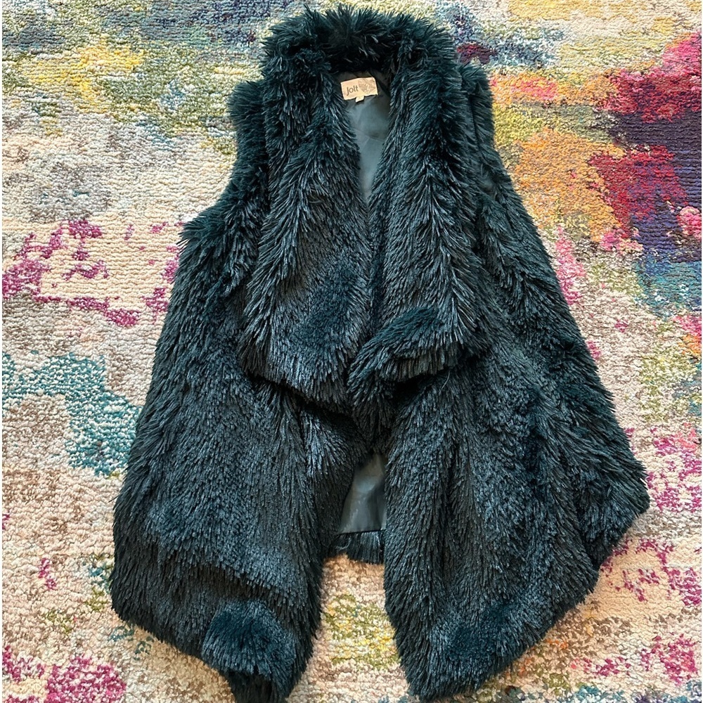 Faux Fur Vest by Jolt Size Large